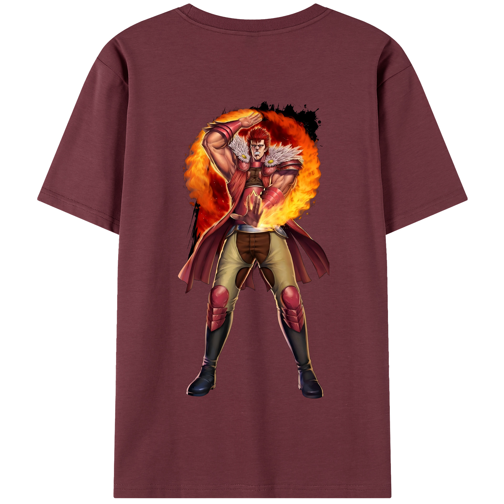 （画像用） 北斗の拳 Fist of the North Star 綿100％半袖Tシャツ（背面プリント）